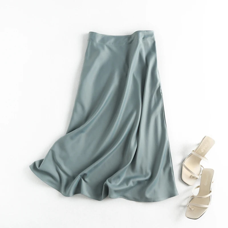Summer Faldas Mujer Moda 2025 Midi Skirts Womens England Office...